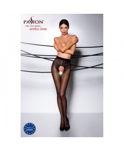 TI006B Collants ouverts 30 DEN - Noir