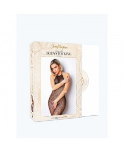 Le numéro 17 bodystocking Clara Morgane - Noir