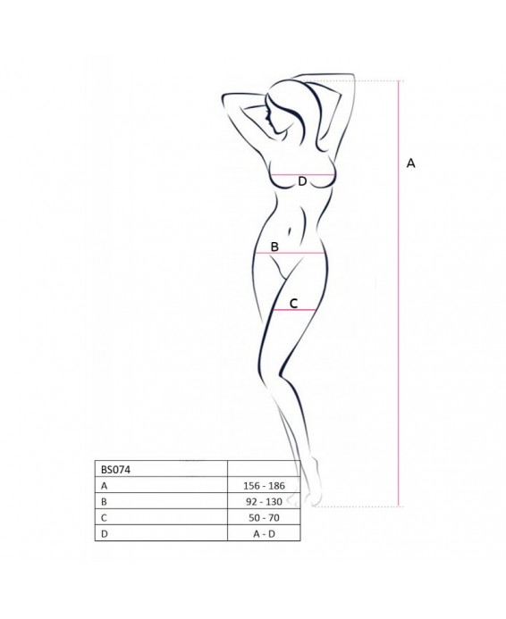 BS074R Bodystocking - Rouge