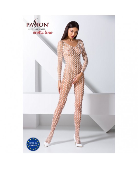 BS068W Bodystocking - Blanc