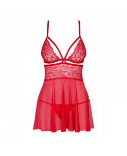 838-BAB-3 Babydoll - Rouge