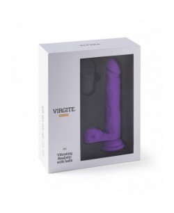 VIBROMASSEUR RÉALISTE R16 FLESH 16 CM AVEC TÉLÉCOMMANDE Violet