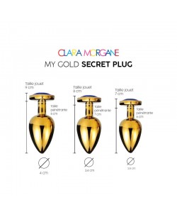 My Gold Secret Plug - Bleu