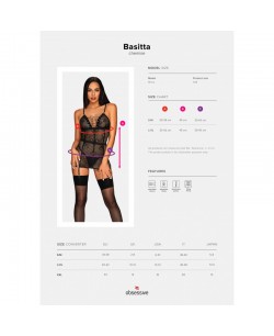 Basitta Nuisette  string - Noir