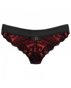 V-10048 String - Noir et Rouge