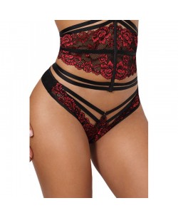 V-10038 String - Noir et Rouge