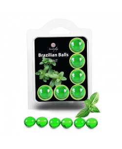 6 Brazilian Balls Menthe 3386-8