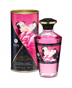 Huile chauffante aphrodisiaque - Framboise 100ml