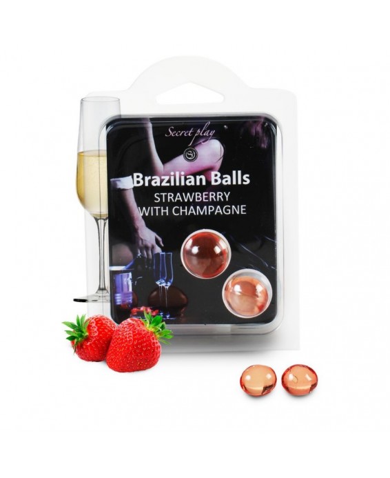 Duo Brazilian Balls Fraise champagne 3385-2