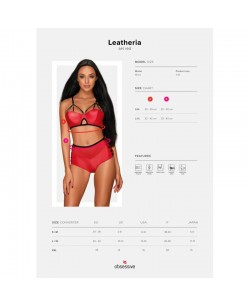 Leatheria Ensemble 2 pcs - Rouge